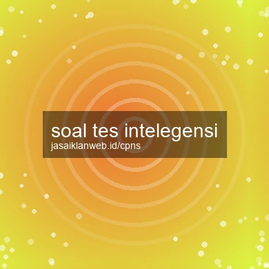 Soal Tes Intelegensi