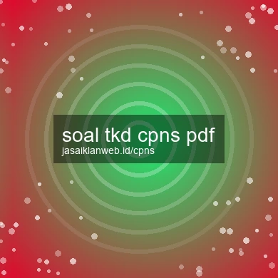 Soal Tkd Cpns Pdf