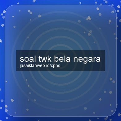Soal Twk Bela Negara
