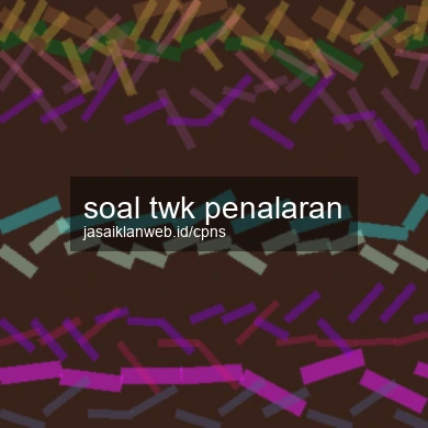 Soal Twk Penalaran