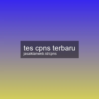 Tes Cpns Terbaru
