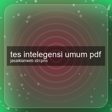 Tes Intelegensi Umum Pdf