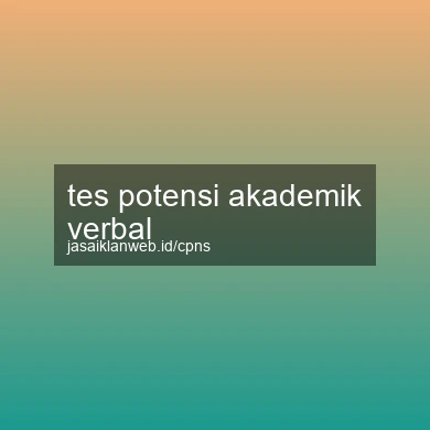 Tes Potensi Akademik Verbal