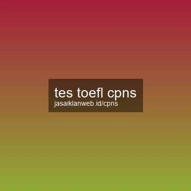 Tes Toefl Cpns