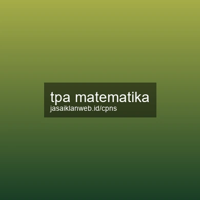 Tpa Matematika