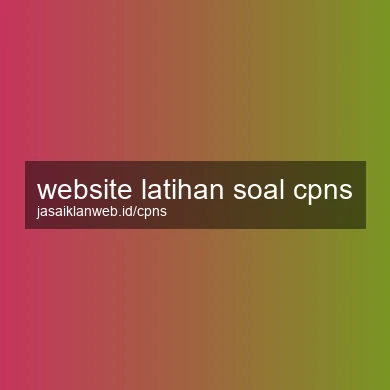 Website Latihan Soal Cpns