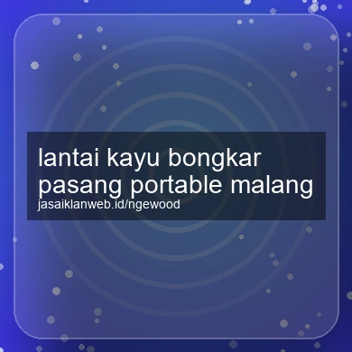 Lantai Kayu Bongkar Pasang Portable Malang