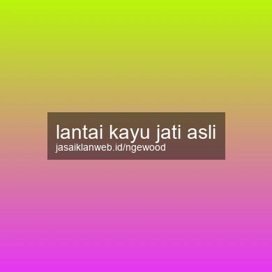 Lantai Kayu Jati Asli