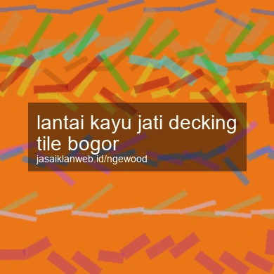 Lantai Kayu Jati Decking Tile Bogor