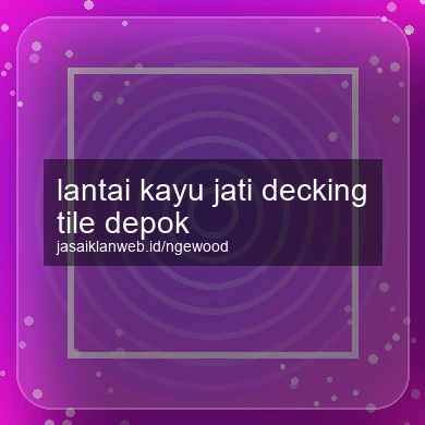 Lantai Kayu Jati Decking Tile Depok