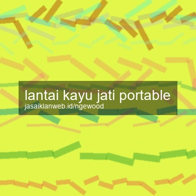 Lantai Kayu Jati Portable