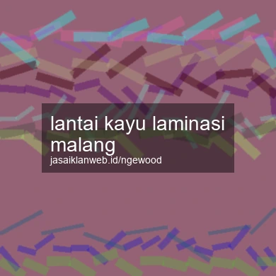 Lantai Kayu Laminasi Malang