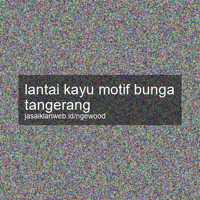 Lantai Kayu Motif Bunga Tangerang