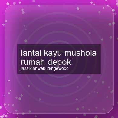 Lantai Kayu Mushola Rumah Depok