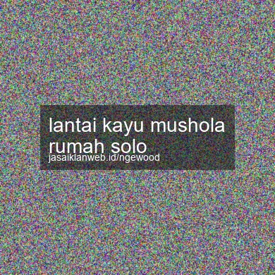 Lantai Kayu Mushola Rumah Solo