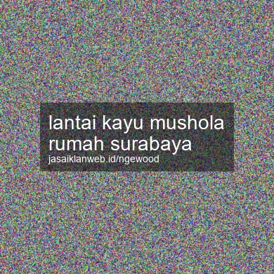 Lantai Kayu Mushola Rumah Surabaya