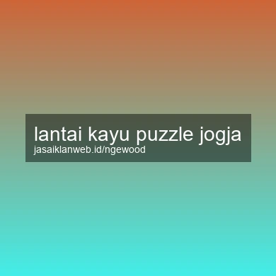 Lantai Kayu Puzzle Jogja