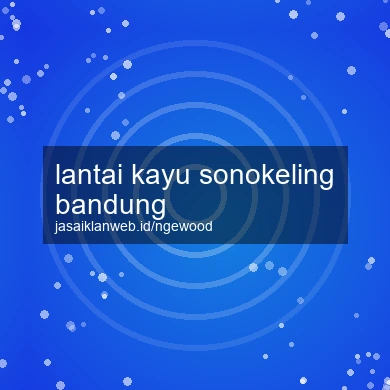 Lantai Kayu Sonokeling Bandung