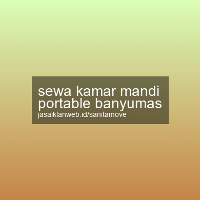 Sewa Kamar Mandi Portable Banyumas