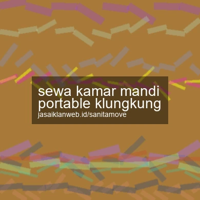 Sewa Kamar Mandi Portable Klungkung