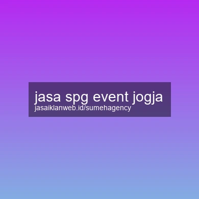 Jasa Spg Event Jogja