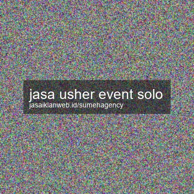 Jasa Usher Event Solo