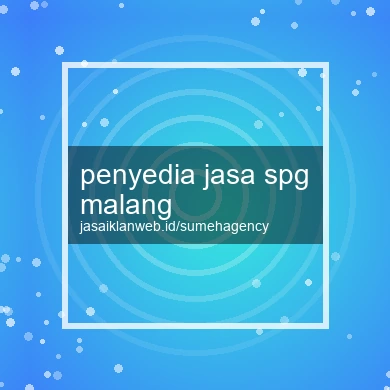 Penyedia Jasa Spg Malang