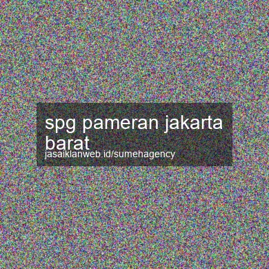 Spg Pameran Jakarta Barat