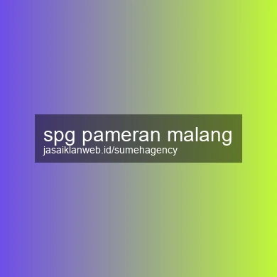 Spg Pameran Malang