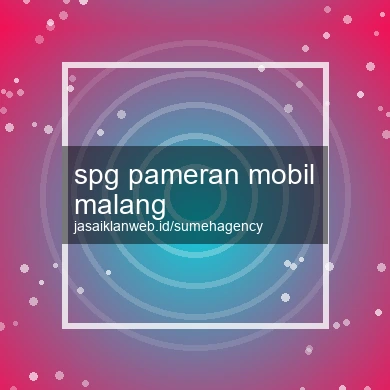 Spg Pameran Mobil Malang