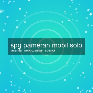 Spg Pameran Mobil Solo