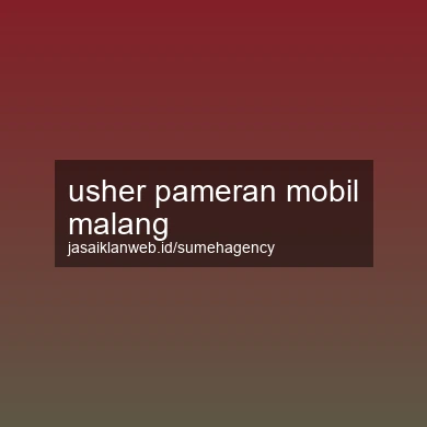 Usher Pameran Mobil Malang