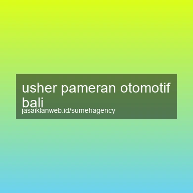 Usher Pameran Otomotif Bali